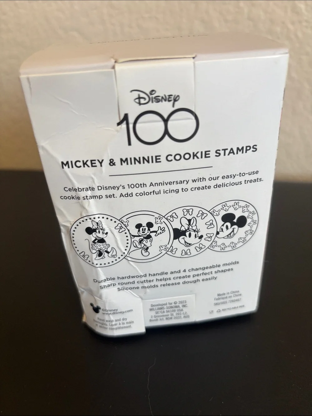 Disney Mickey & Minnie Cookie Stamp Set